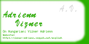 adrienn vizner business card